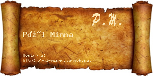Pál Minna névjegykártya